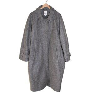 H&M Premium - Oversized Italian Wool Coat in Taupe (XL)